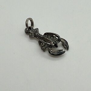 Vtg 925 Sterling Silver Lobster Crayfish Crawfish Charm / Pendant